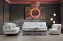 Atelier Del Sofa Sofá Livorno 2 Plazas Blanco 188x92x85 cm